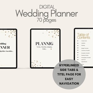 70+ Page Wedding Planner for iPad Goodnotes, iPad Wedding Planner, Wedding To Do List,Wedding Checklist,Wedding Planner, Budget Planner