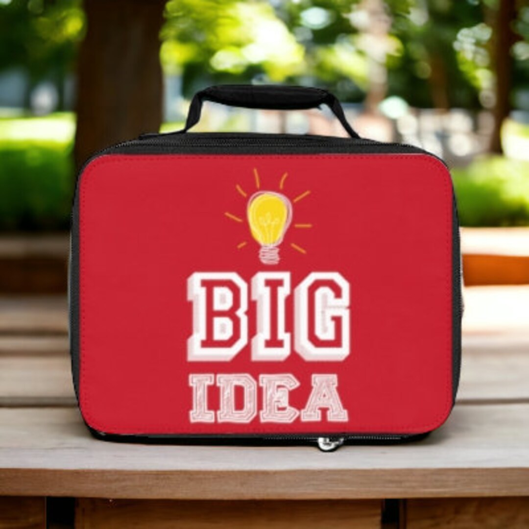 Big Idea Lunch Bag School Lunch Bag Back to School Supplies Etsy