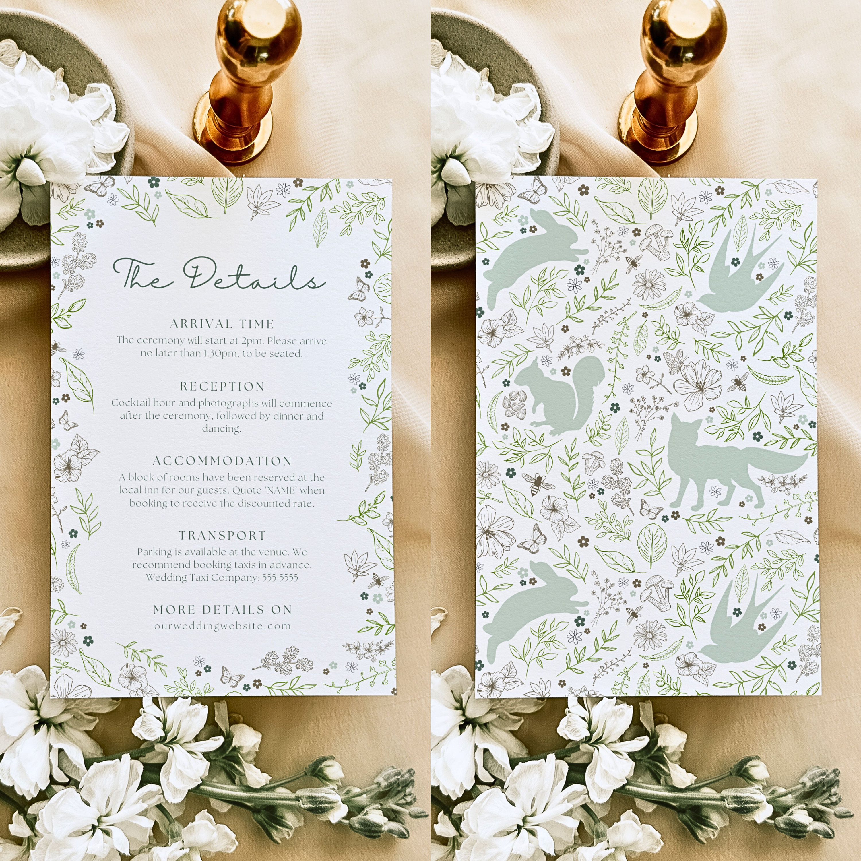 Whimsy Prom Invite Whimsical Forest Wedding Invitation | Editable Garden Floral Wedding ...