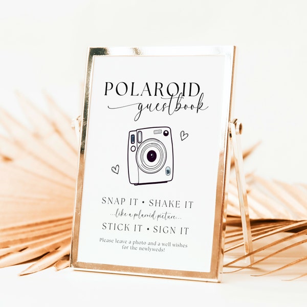 Instax 12 Guest Book Sign | Wedding Guestbook | Polaroid Guestbook | Photo Guestbook Sign | Wedding Polaroid | Camera Guestbook