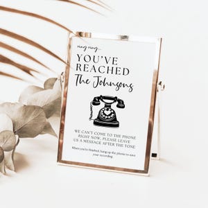 a sign that says you've reached the telephone