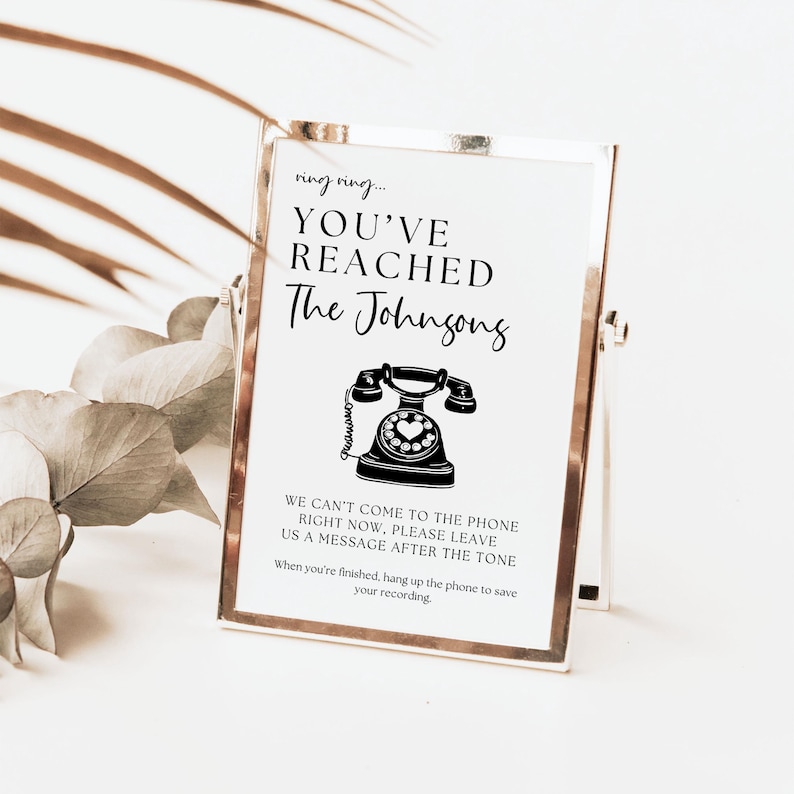 a sign that says you've reached the telephone