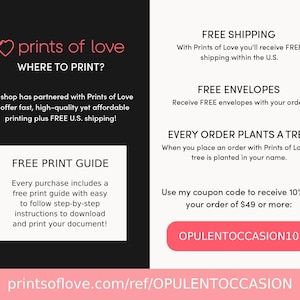 a flyer for a print shop with a price tag
