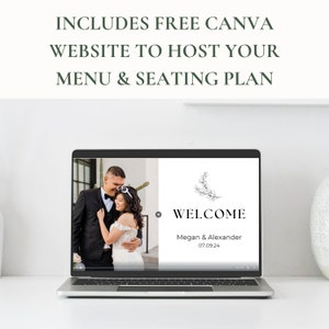 QR Code Wedding Seating Chart Modern Digital Seating Chart Plan Table Plan QR Code Scannable Find Your Seat Sign Instant Download image 5