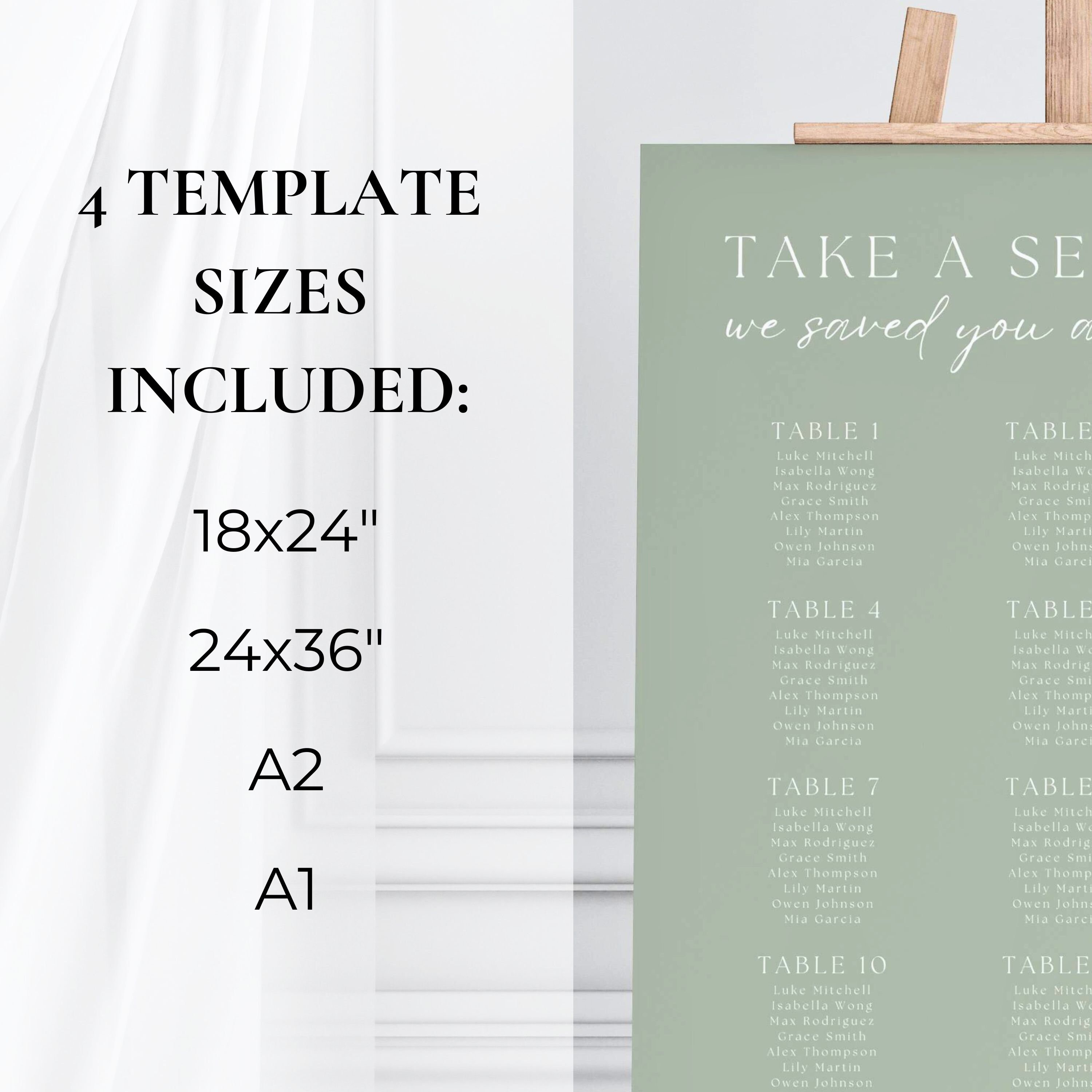Rustic Wedding Seating Chart Printable Table Plan Find - Etsy