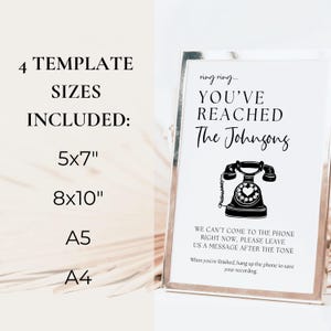 Audio Guestbook Signage, Modern Minimalist Audio Guestbook Sign Leave A ...