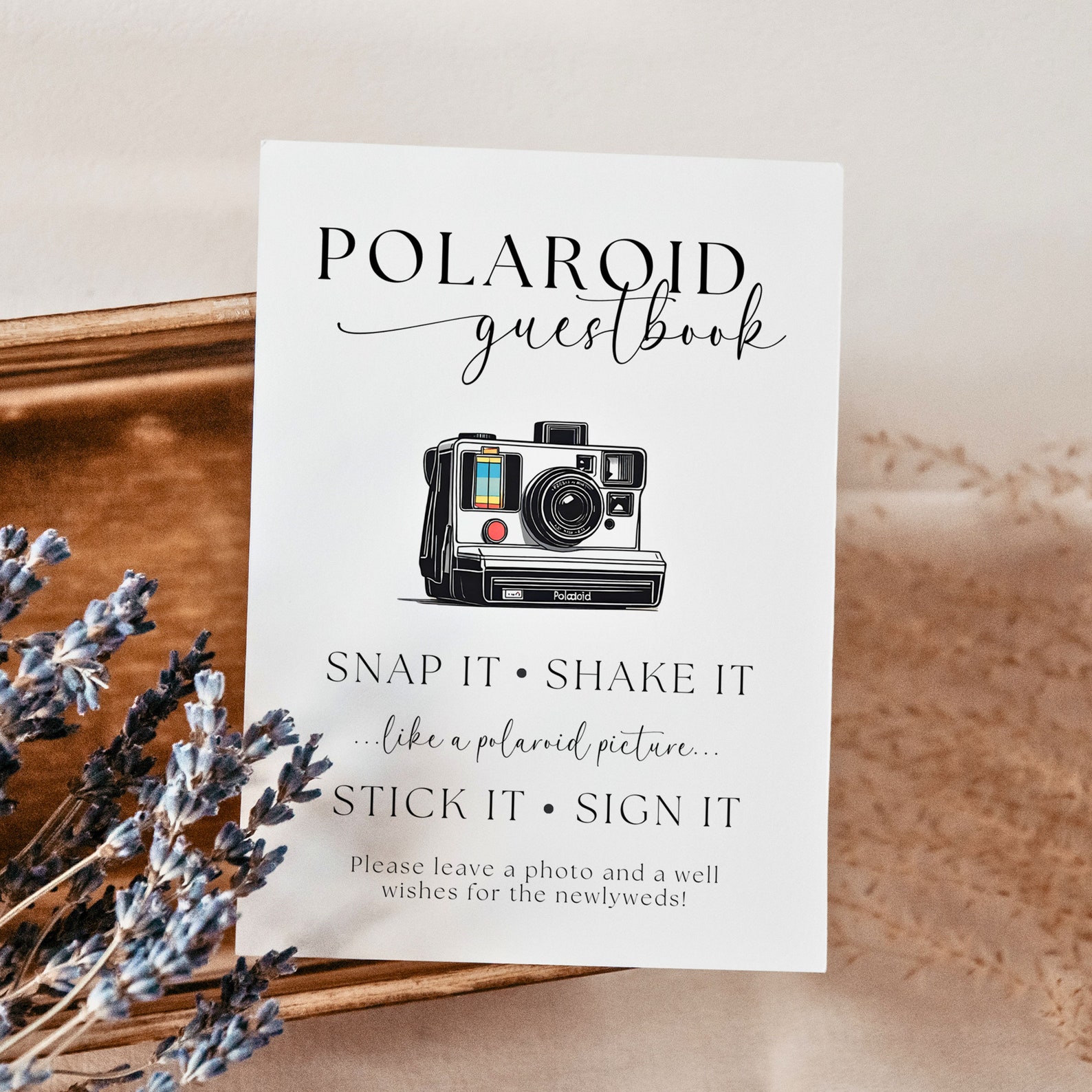 Polaroid Wedding Signage Photo Guestbook Sign Polaroid Guestbook Sign Our Guest Book Snap It