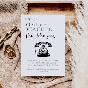 Audio Guestbook Signage, Modern Minimalist Audio Guestbook Sign Leave A Message Audio Guestbook Wedding Sign, Wedding Reception Decor