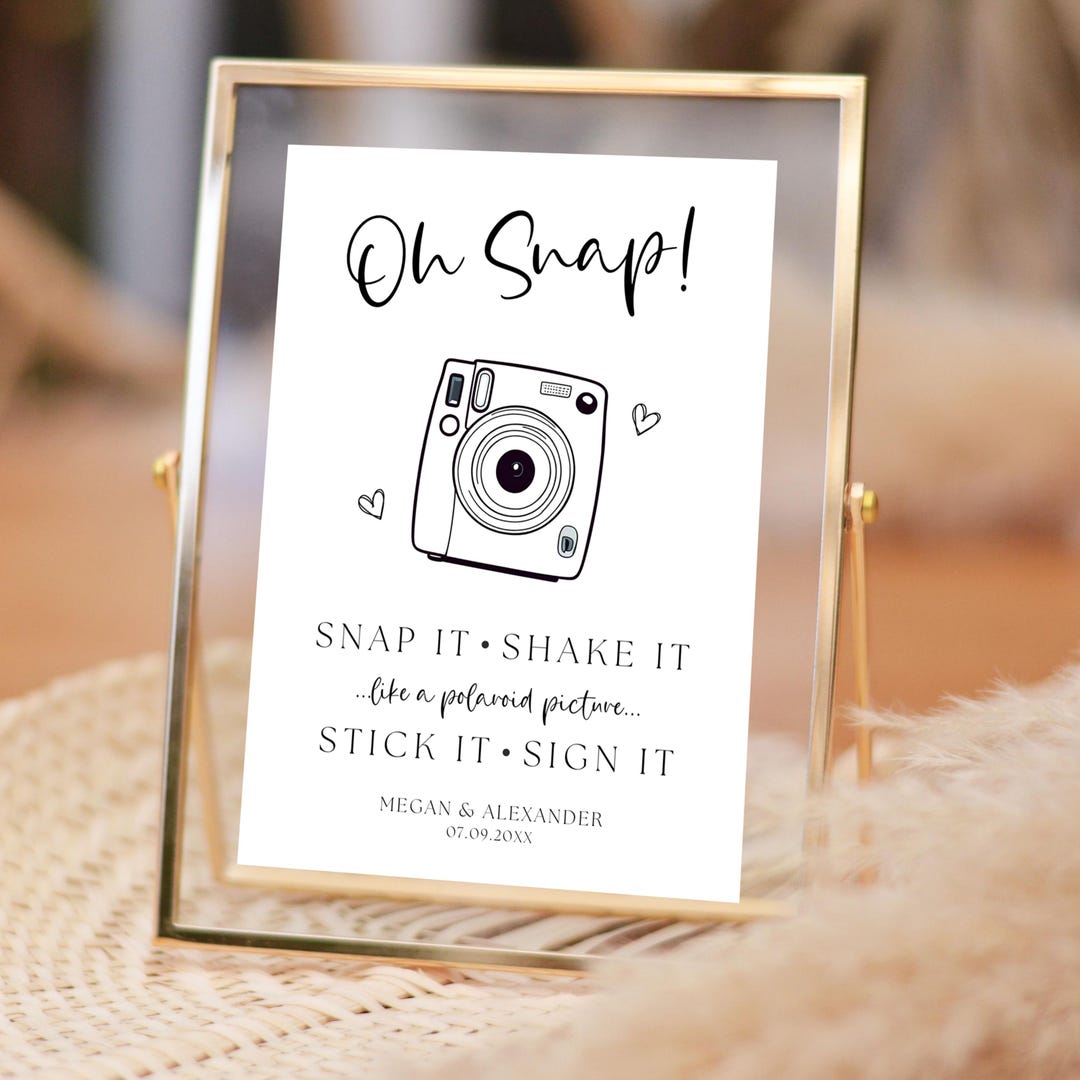 Instax 12 Guest Book Sign, Wedding Guestbook Polaroid Guestbook Photo ...