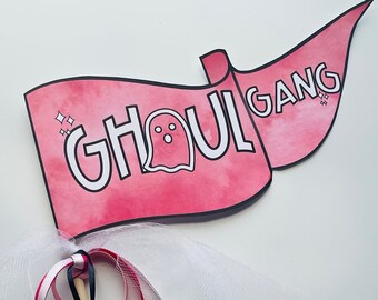 Ghoul Gang Halloween Party Pennant Flag (Digital Download)