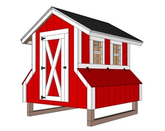 CHICKEN COOP PLANS + Material List / diy / Step by step guide / with storage compartment
