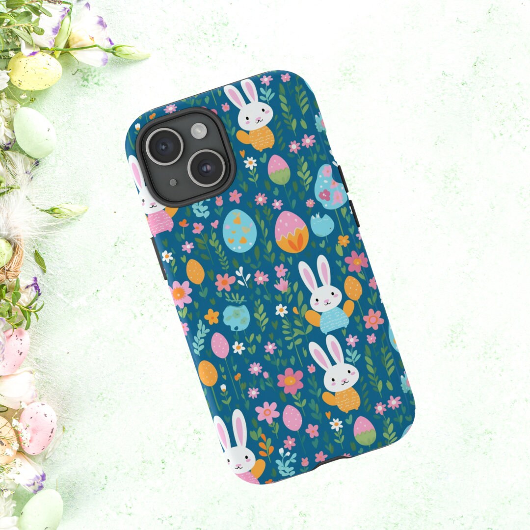 Easter Phone Case, Bunny Phone Case, Cute Phone Case, Spring Phone Case