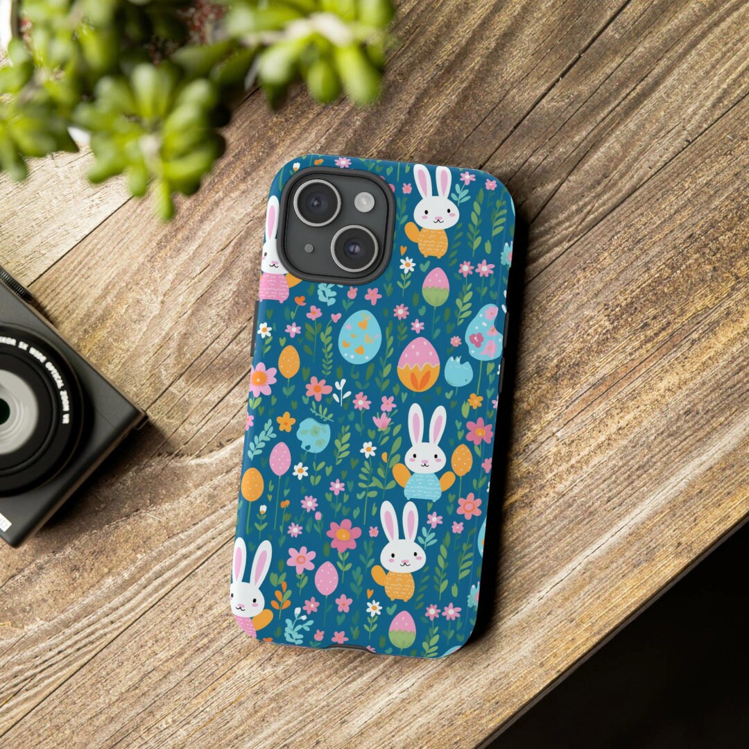 Easter Phone Case, Bunny Phone Case, Cute Phone Case, Spring Phone Case