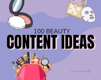 50 Social Media Beauty Content Ideas // Makeup Artist Social - Etsy