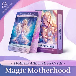 Mother Affirmation Cards – Boost Self Confidence & Self Worth – Angel Growth Mindset Deck – Gift for Mothers
