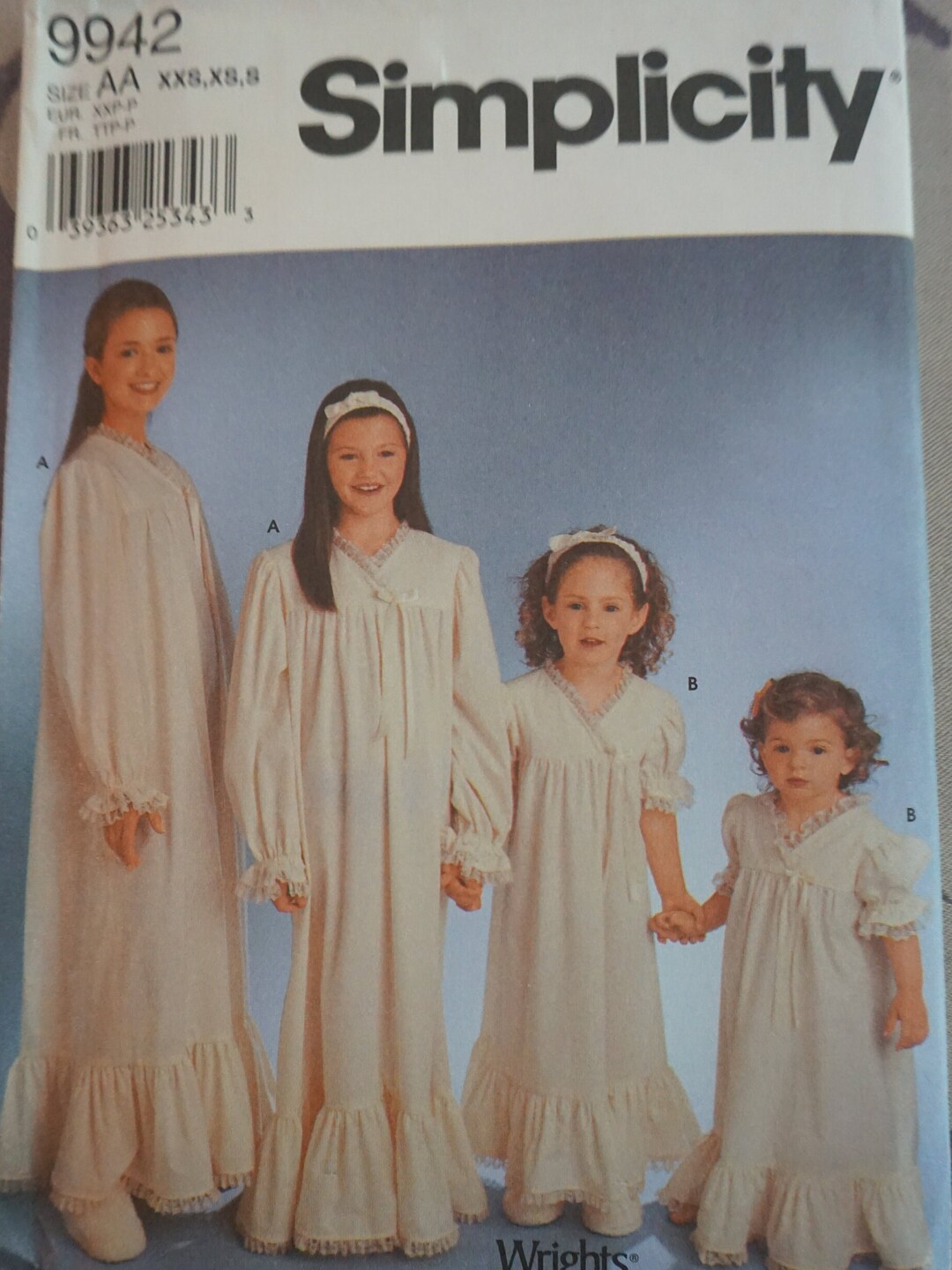 Girls Nightgown Pattern Etsy