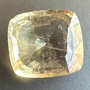 Natural Burmese (Mogok) Danburite Light Yellow color Cushion Cut Loose Gemstone, 4.90Cts