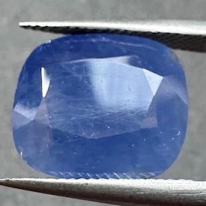 Natural Burma (Mogok) Unheated Sapphire Light Blue Color Milky Cushion Cut Loose Gemstone, 9.85 cts