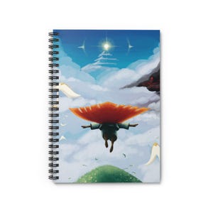 Cuaderno espiral - Ascendance, Sky Children of the Light, ilustraciones personalizadas, diario de escritura caprichoso, regalo para jugadores