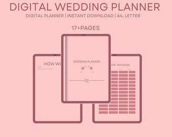 Digital Planner |Wedding planner | Wedding digital planner |