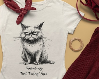 Funny Grumpy Cat T-Shirt | 'Not Today' Graphic Tee