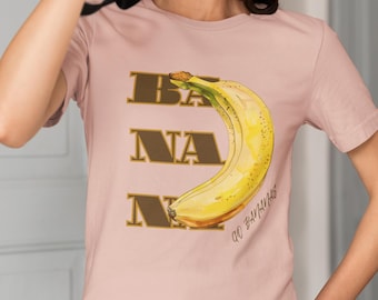 Go Bananas Graphic Tee, Vintage Fruit Y2K T-Shirt