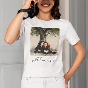Literary Love Graphic Tee | Bookish Romance Shirt White