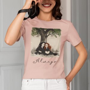 Literary Love Graphic Tee | Bookish Romance Shirt Peach