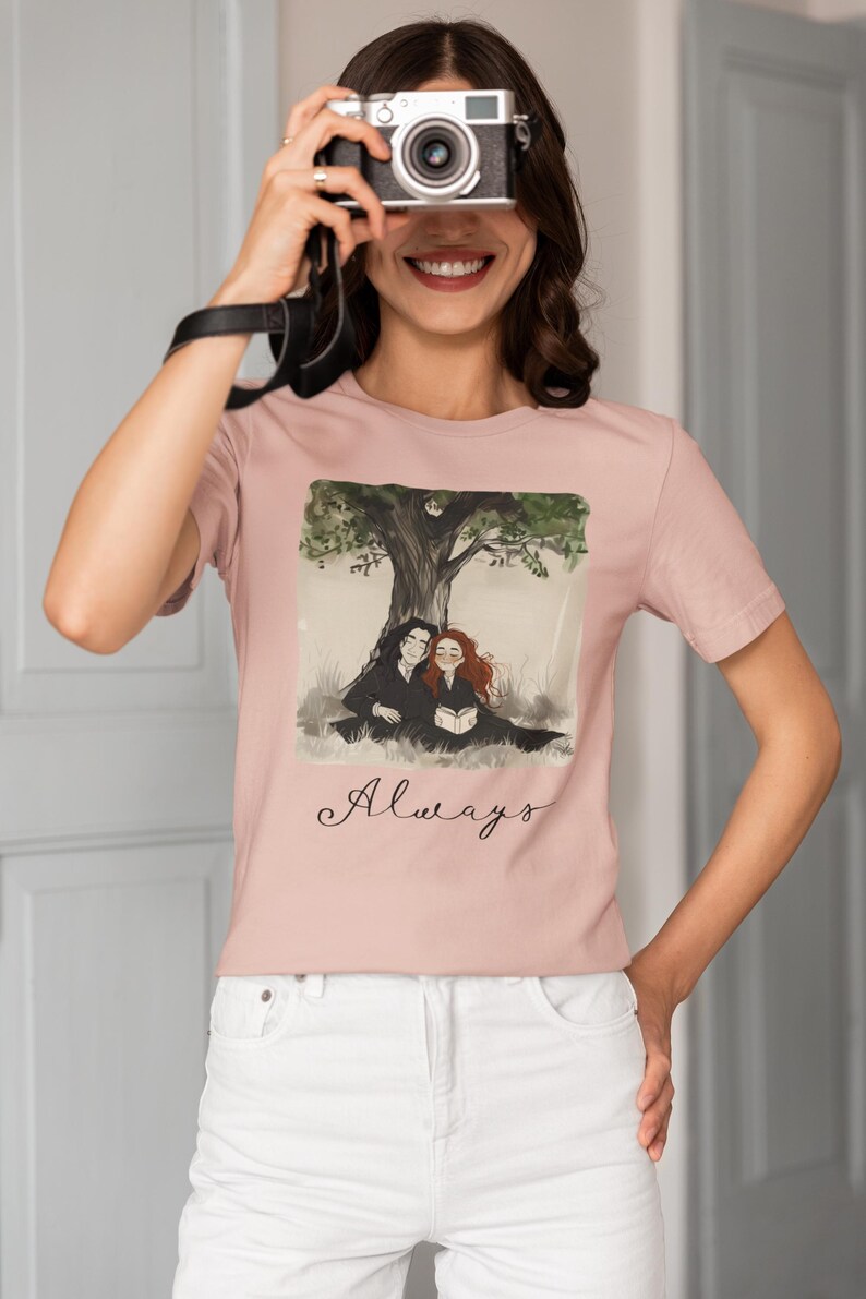 Literary Love Graphic Tee | Bookish Romance Shirt Peach