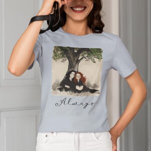 Literary Love Graphic Tee | Bookish Romance Shirt Light Blue