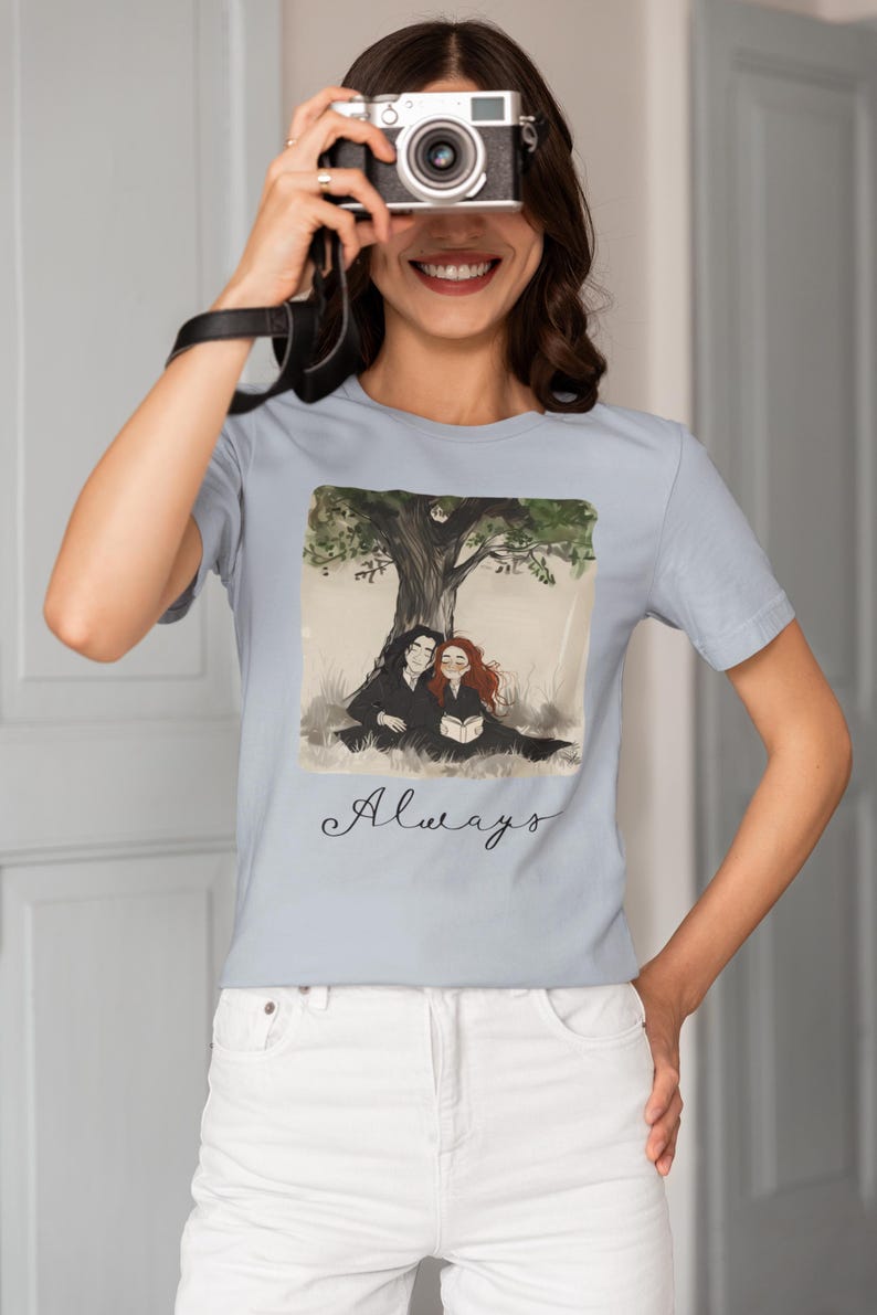 Literary Love Graphic Tee | Bookish Romance Shirt Light Blue