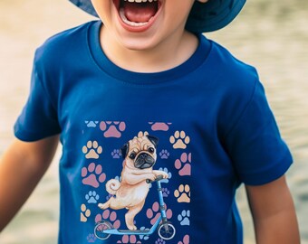 Puppy Scooter Shirt Funny Kid's T-Shirt