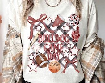 Bulldog Game Day Shirt, Bulldog Pride TShirt, Bulldog Mascot Tee, Back to School Shirt, Texas School Pride, Bulldog Nation TShirt