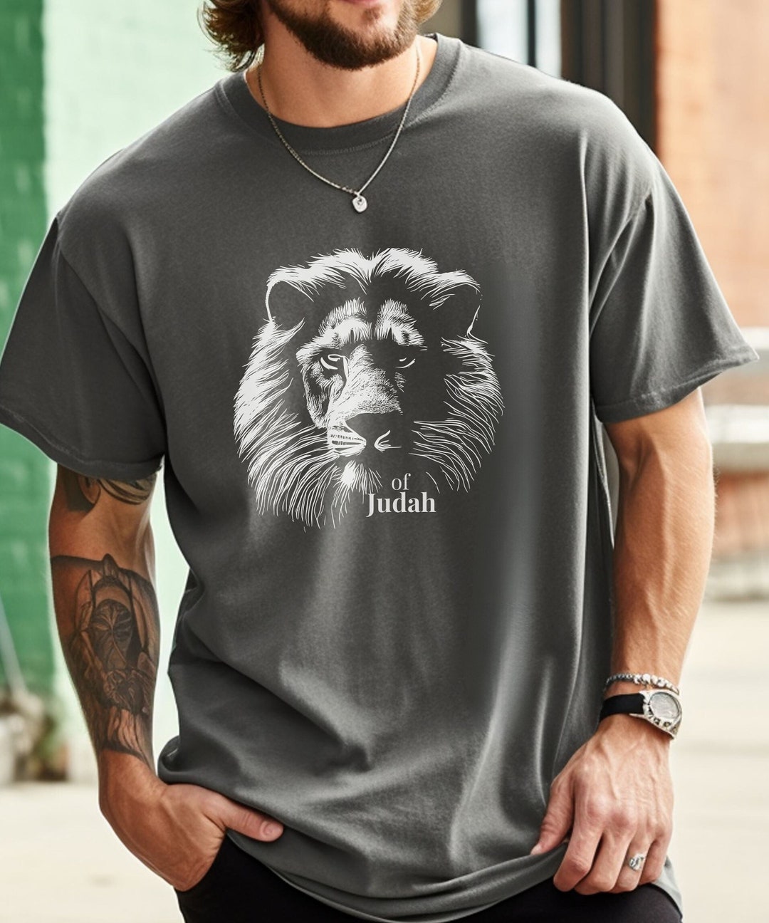 The Lion of Judah Slim Fit Designer Shirt