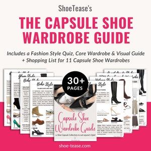 Capsule Shoe Wardrobe Guide 11 Different 9-Item Shoe Capsule Wardrobe Planner Based on Your Fashion Style includes Style Quiz & More image 2