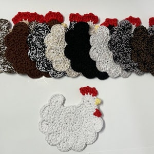 Crochet Chicken Coaster