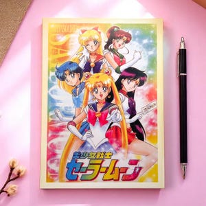 Cartão postal de garota de anime kawaii | Impressão artística retrô de garota mágica | Cartão colecionável com estética japonesa dos anos 90 | Presente fofo de papelaria