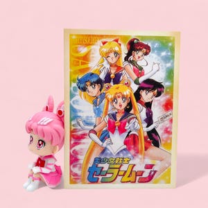 postale de fille d'Anime kawaii | Impression d'art rétro Magical Girl | Carte de collection esthétique japonaise des années 90 | Joli cadeau de papeterie