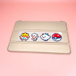 8ビット トゲピー進化ステッカーセット | レトロピクセル トゲピー、トゲチック、トゲキッス ビニールデカール | かわいいゲーミングノートパソコンデコレーション | アニメピクセルスプライト