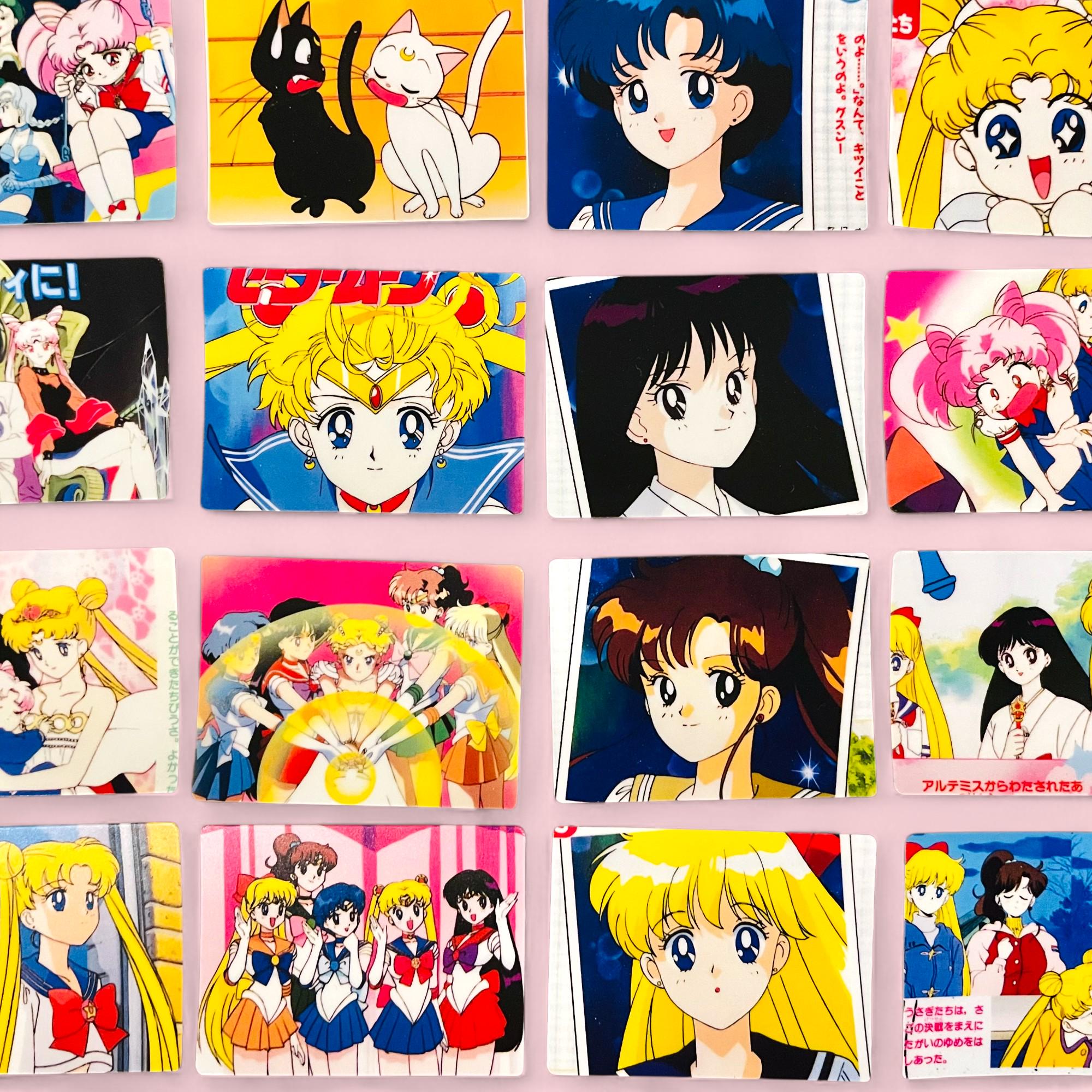 Vintage Magical Girl Anime Stickers – 90s TV Show Art, Nostalgic Collectibles | Kawaii Retro Decals for Journals, Scrapbooks & Gifts