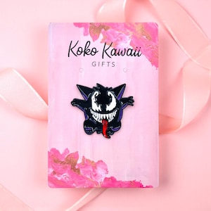 Gengar Halloween Pin – Ghost Grin Fan Art | Dark Kawaii Pin for Ita Bags, Gamers & Collectors | Spooky Haunted Gift Accessory