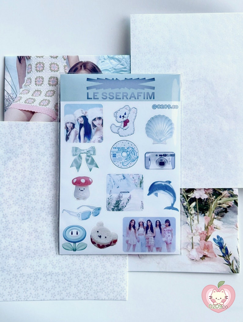 Le Sserafim Sticker Sheet Lessera Stickers, Cute Stickers, Kpop ...
