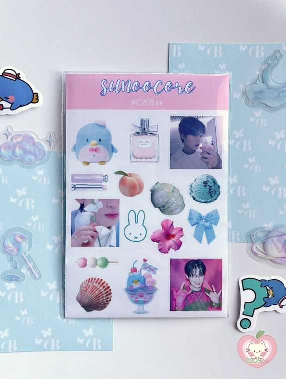 Kpop Stickers - Kawaii Journaling Stickers, PC Deco, Deco Stickers, Pink Aesthetic