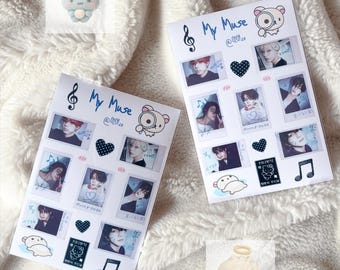 My Muse - Stickers, Kawaii, Kpop Stickers, Journaling, Deco Stickers, Kpop PC deco, Bias Stickers, Kpop gift, Sticker Sheet