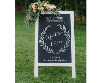 Welcome Wedding Chalkboard Sign