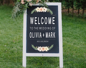 Welcome Wedding Chalkboard Sign