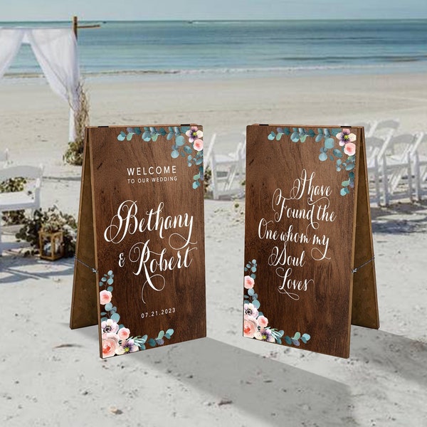 Welcome Sign Wedding Sandwich Board - Etsy