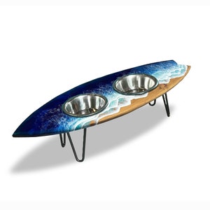 Surf Board Dog Bowls - Etsy