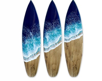 Resin Wave Surfboards, Triptych Surfboards With Resin Waves