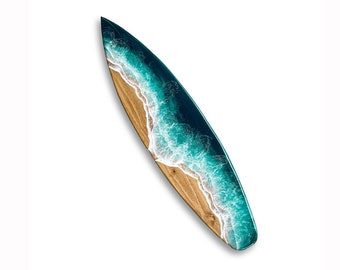 Resin Wave Surfboard with Waterfall Edge